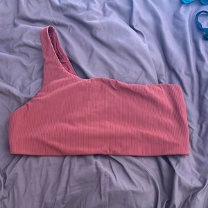 Ribbed Lululemon Asymmetrical Yoga Bra size 12